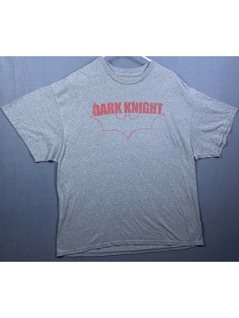 Dark Knight T Shirt Mens XXL Gray Promo Short Sleeve Batman Superhero Casual EUC